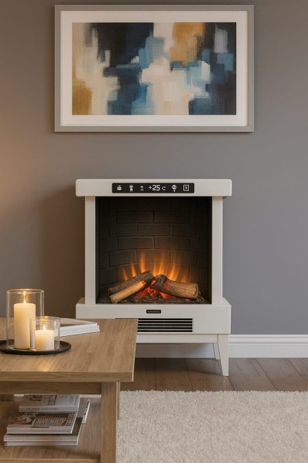 مدفأة TRUST FlameGlow Luxe